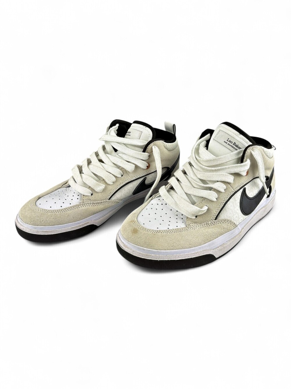 Nike Mid-Top Sneakers Men's Size 8 White/Black